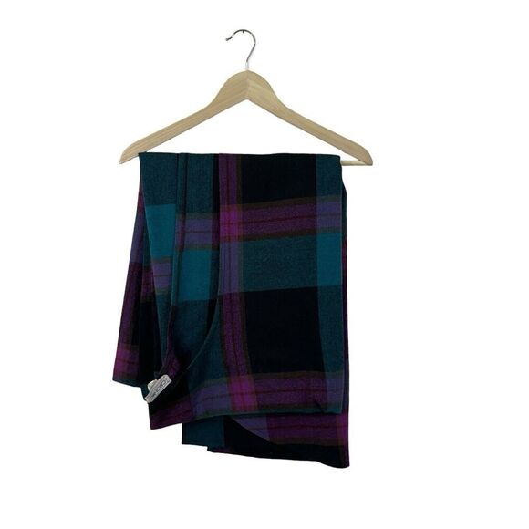 Vintage Union Made Catch Me Wool Plaid Sweater Shawl Wrap USA Made Womens - Picture 15 of 15